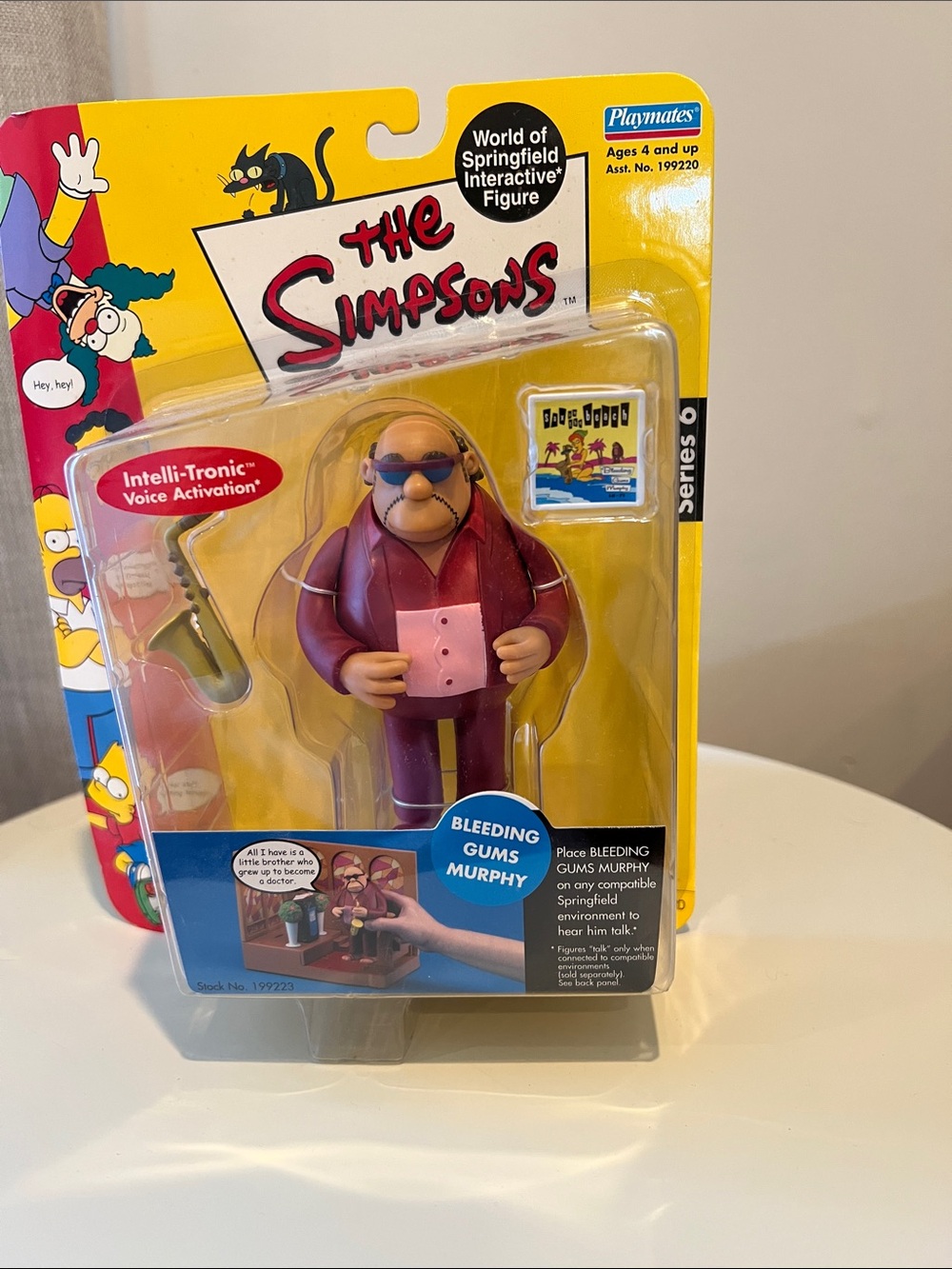The Simpsons Bleeding Gums Murphy Figure by Playmates - Sealed - Purple Outfit